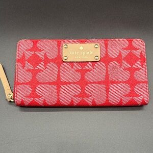 Kate Spade New York Neda Ace of Spades Zip Around Wallet - Like New